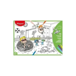 MANTEL PARA COLOREAR MAPED INDIVIDUAL DIN A3 PACK DE 15 UNIDADES SURTIDAS