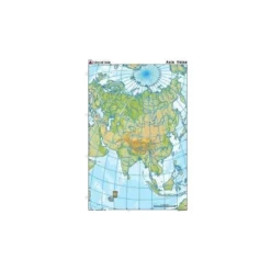 Mapa mudo de Asia fisico