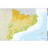 Mapa mudo de Cataluña fisico