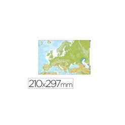 Mapa mudo de Europa fisico