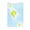 Mapa Mudo de Islas Baleares DIN A4 Físico Color