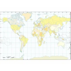 Mapa mudo del Planisferio politico