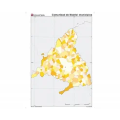 Mapa mudo de Madrid politico