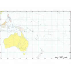 Mapa mudo de Oceania politico