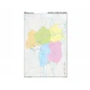 Mapa mudo político Castilla La Mancha Tamaño Din A4