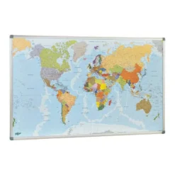 Mapa mural del mundo planisferio magnetico marca Faibo