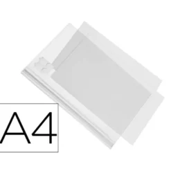 MARCO PORTA ANUNCIOS DURABLE ADHESIVA IMPERMEABLE TRANSPARENTE DIN A4 PACK DE 5 UNIDADES