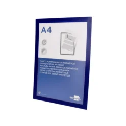 MARCO PORTA ANUNCIOS LIDERPAPEL MAGNETICO DIN A4 DORSO ADHESIVO REMOVIBLE COLOR AZUL
