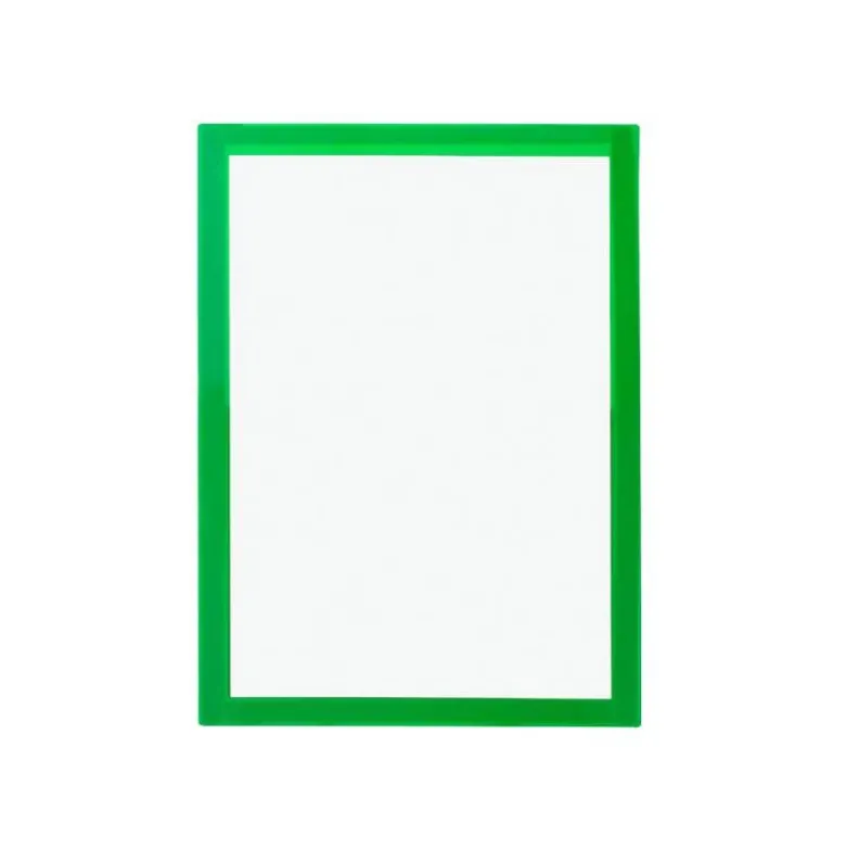 MARCO PORTA ANUNCIOS LIDERPAPEL MAGNETICO DIN A4 DORSO ADHESIVO REMOVIBLE COLOR VERDE