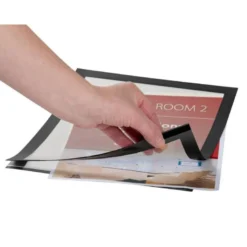 Marco porta anuncios Magneto Q-Connect A4 adhesivo color negro Pack de 2