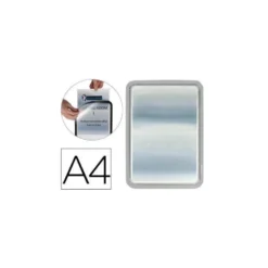 Marco Tarifold Din A4 adhesivo color gris pack de 2
