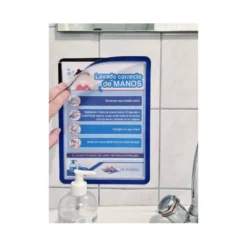 Marco Tarifold Din A4 adhesivo color azul pack de 2