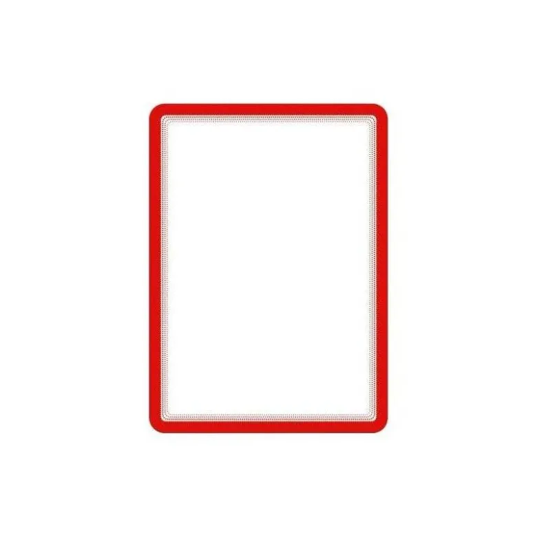 Marco Tarifold Din A4 adhesivo color rojo pack de 2