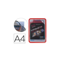 Marco Tarifold Din A4 magnetico color rojo pack de 2