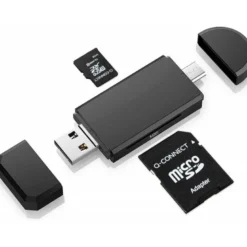 Memoria Flash USB Micro SDHC Q-connect 16GB con adaptador