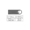 Memoria usb 32 Gb Q-CONNECT 3.0 Flash Premium plateado