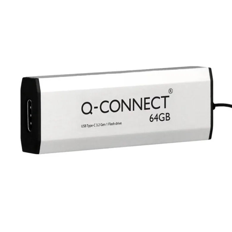 MEMORIA USB Q-CONNECT FLASH DRIVE 64 GB 3.2 TIPO C