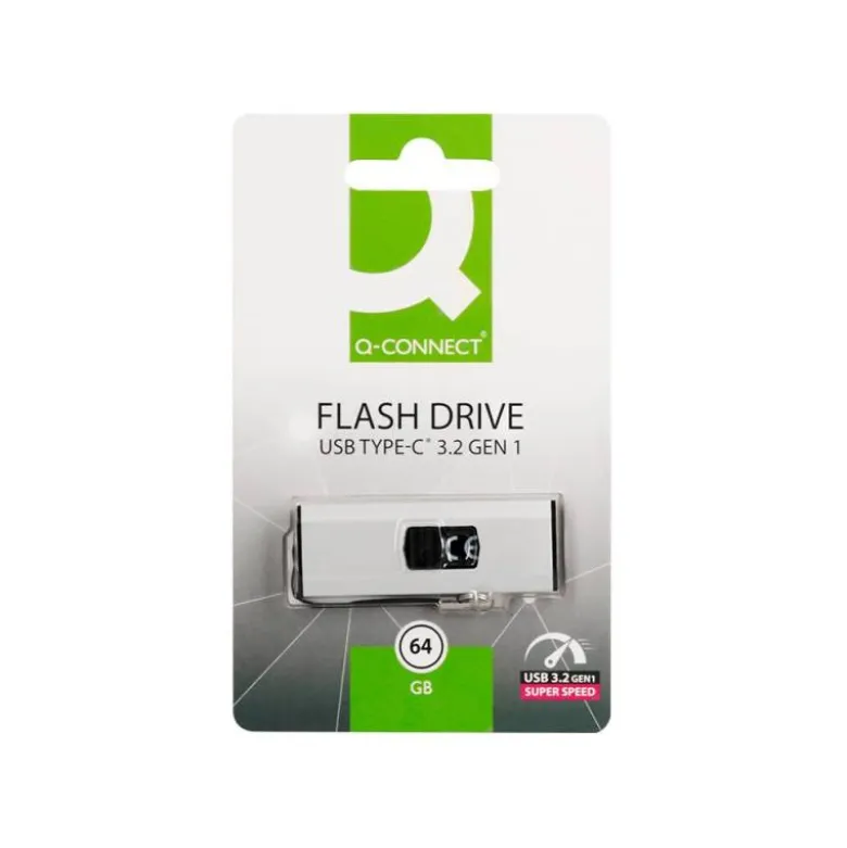 MEMORIA USB Q-CONNECT FLASH DRIVE 64 GB 3.2 TIPO C