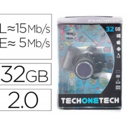 MEMORIA USB TECH ON TECH PENDRIVE 32GB CAMARA FOTOS