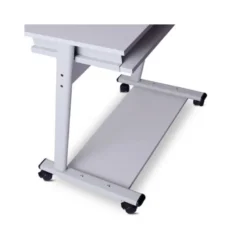 MESA ORDENADOR ROCADA RD-9100 SISTEMA BLOQUEO CON RUEDAS ESTRUCTURA METALICA CON BANDEJA TECLADO EXTRAIBLE
