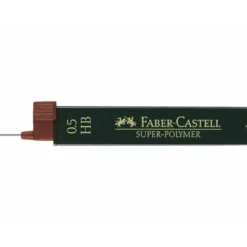 Minas Faber Castell de grafito 9065 de 0,5 mm HB. Estuche 12 minas.