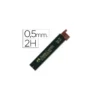 Minas Faber Castell de grafito 9065 de 0,5 mm 2H. Estuche 12 minas.