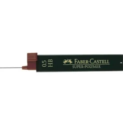Minas Faber Castell de grafito 9063 de 0,3 mm HB. Estuche 12 minas.