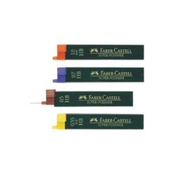 Minas Faber Castell de grafito 9063 de 0,3 mm HB. Estuche 12 minas.