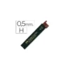 Minas Faber Castell de grafito 9065 de 0,5 mm H. Estuche 12 minas.