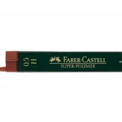 Minas Faber Castell de grafito 9065 de 0,5 mm H. Estuche 12 minas.
