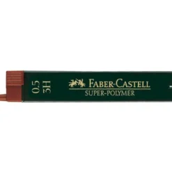 Minas Faber Castell de grafito 9065 de 0,5 mm 3H. Estuche 12 minas.
