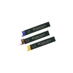 Minas Faber Castell de grafito 9065 de 0,5 mm 3H. Estuche 12 minas.
