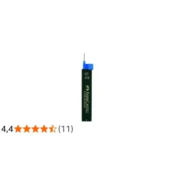 Minas Faber Castell grafito 9067 de 0,7 mm HB. Estuche 12 minas.