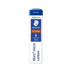 Minas Staedtler Mars Micro 0,5 mm B grafito Tubo con 12 unidades