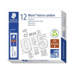 Minas Staedtler Mars Micro 0,5 mm B grafito Tubo con 12 unidades