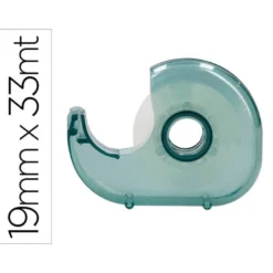 MINIPORTARROLLO LIDERPAPEL ECOUSE 100% PLASTICO RECICLADO PARA CINTA DE 33 MT X 19 MM