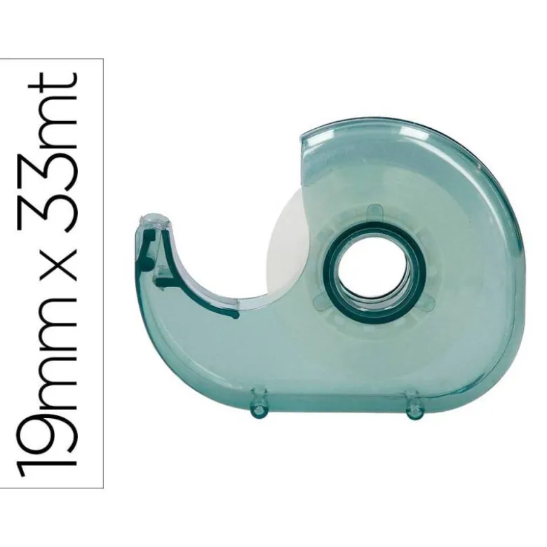 MINIPORTARROLLO LIDERPAPEL ECOUSE 100% PLASTICO RECICLADO PARA CINTA DE 33 MT X 19 MM