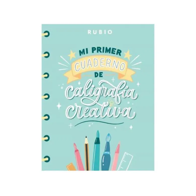 MI PRIMER CUADERNO DE CALIGRAFIA CREATIVA RUBIO ENCUADERNACION RUSTICA 108 PAGINAS 205X265 MM