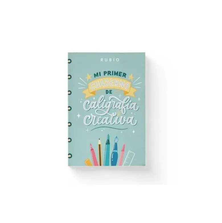 MI PRIMER CUADERNO DE CALIGRAFIA CREATIVA RUBIO ENCUADERNACION RUSTICA 108 PAGINAS 205X265 MM