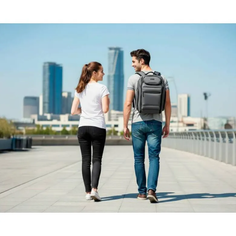MOCHILA ANTARTIK BLOK 4 COMPARTIMENTOS COLOR GRIS 460X200X320 MM