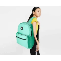 MOCHILA ANTARTIK CON ASA Y BOLSILLO FRONTAL CON CREMALLERA COLOR VERDE MENTA 320X140X430 MM