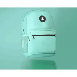 MOCHILA ANTARTIK CON ASA Y BOLSILLO FRONTAL CON CREMALLERA COLOR VERDE MENTA 320X140X430 MM