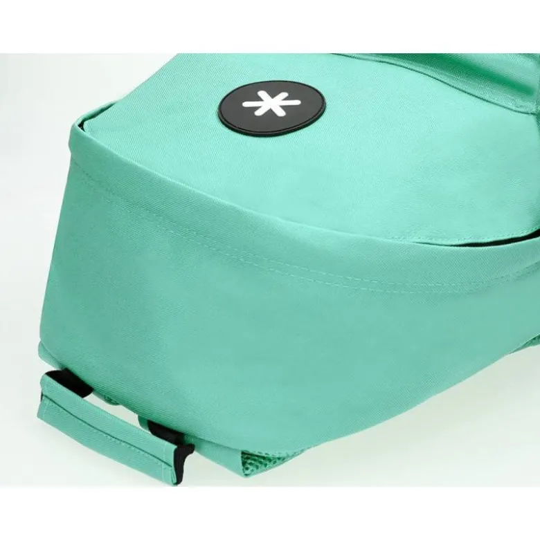 MOCHILA ANTARTIK CON ASA Y BOLSILLOS CON CREMALLERA COLOR VERDE MENTA 310X160X410 MM
