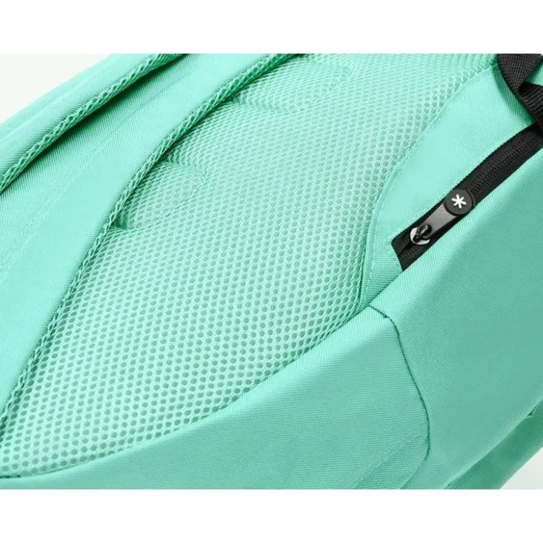 MOCHILA ANTARTIK CON ASA Y BOLSILLOS CON CREMALLERA COLOR VERDE MENTA 310X160X410 MM