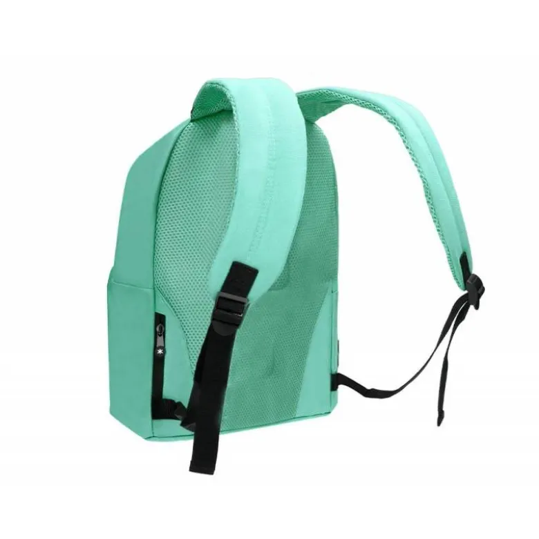 MOCHILA ANTARTIK CON ASA Y BOLSILLOS CON CREMALLERA COLOR VERDE MENTA 310X160X410 MM