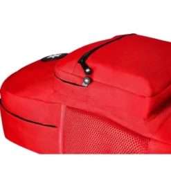 MOCHILA ANTARTIK CON ASA Y BOLSILLO FRONTAL CON CREMALLERA COLOR ROJO 320X140X430 MM