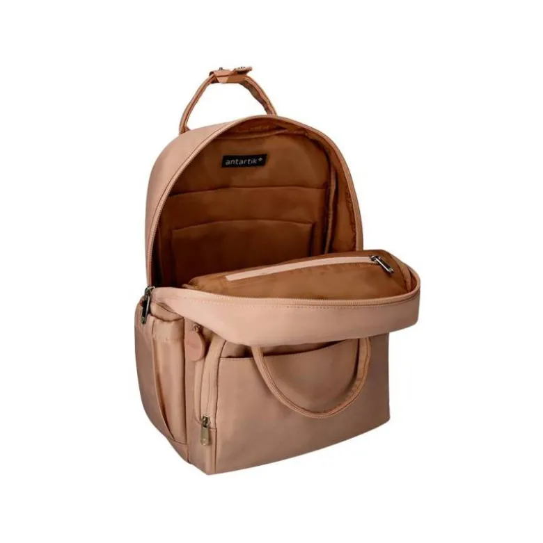 MOCHILA ANTARTIK GLOW BAGS CON ACOLCHADO PARA PORTATIL 15" VERDE 25 L 440X150X310 MM
