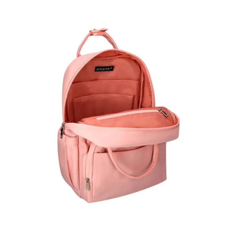 MOCHILA ANTARTIK GLOW BAGS CON ACOLCHADO PARA PORTATIL 15" ROSA 25 L 440X150X310 MM