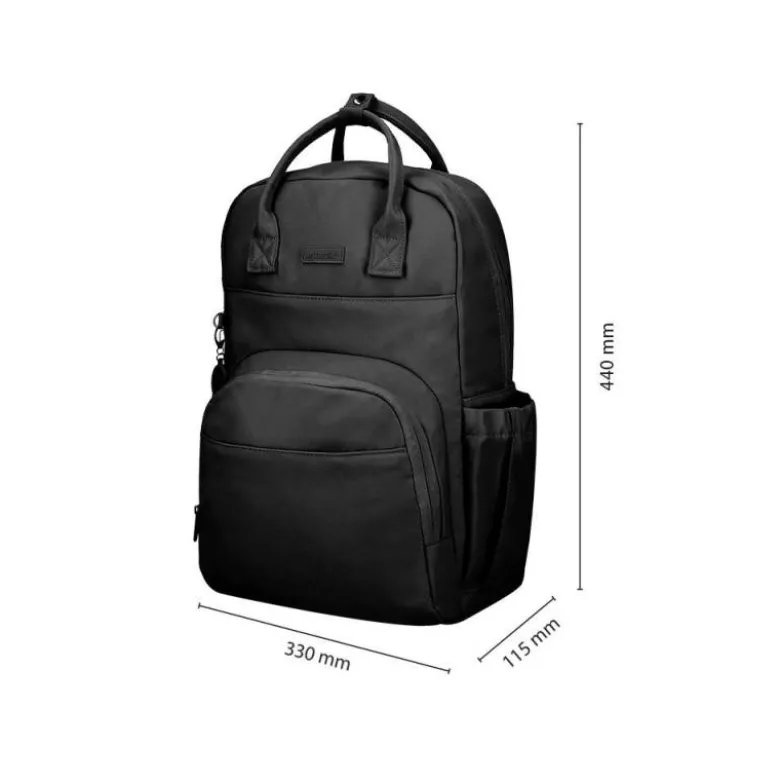 MOCHILA ANTARTIK GLOW BAGS CON ACOLCHADO PARA PORTATIL 15" NEGRO 25 L 440X150X310 MM