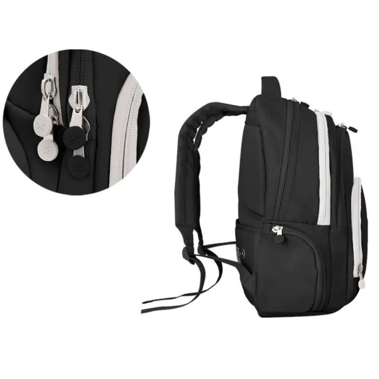 MOCHILA ANTARTIK MULTIBOLSILLO 19L COMPARTIMENTO PARA PORTATIL Y TABLET COLOR NEGRO 450 X 160 X 300 MM
